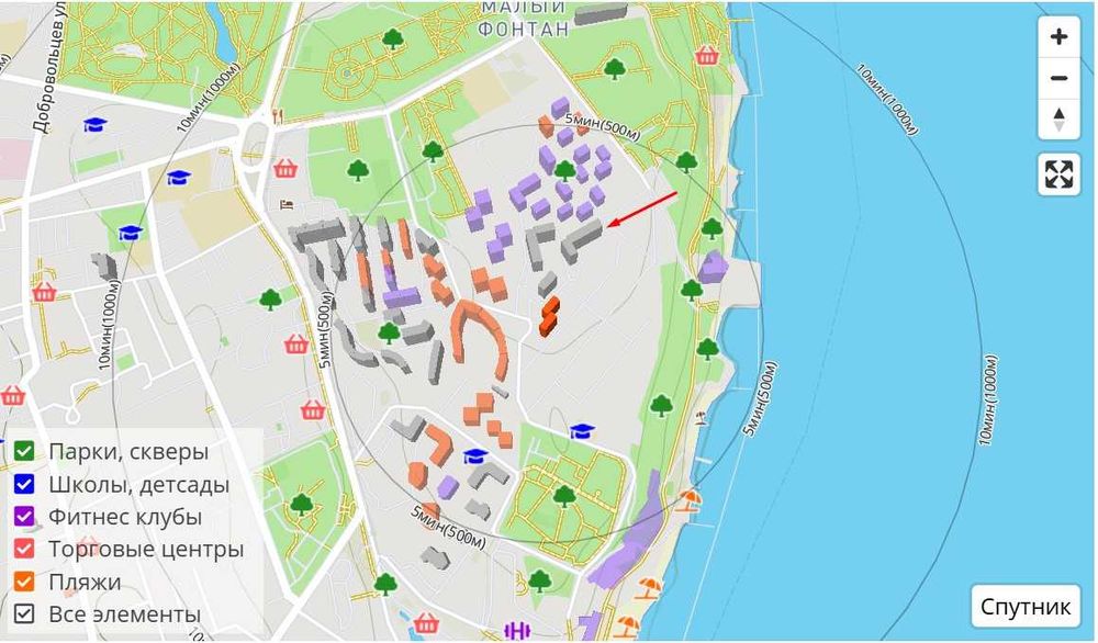 Квартира на вул. Французький бульвар в Одеса, ID 209960, фото №4