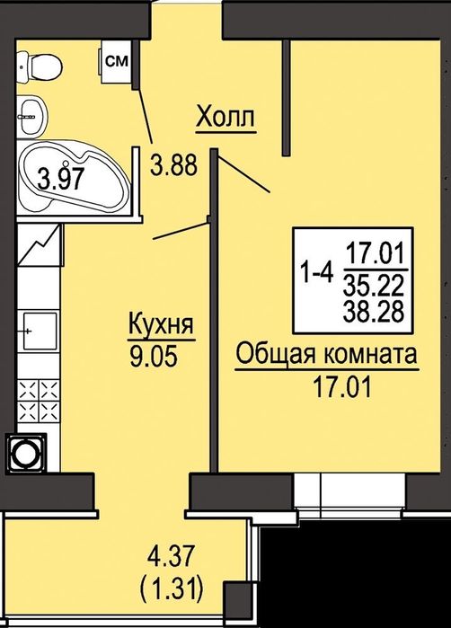 Квартира на біля метро Академгородок в Києві, ID 259817, фото №3