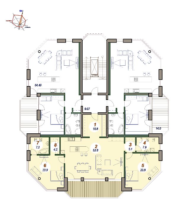 Квартира на вул. Мичурина, 19-Б в Києві, ID 168987, фото №9