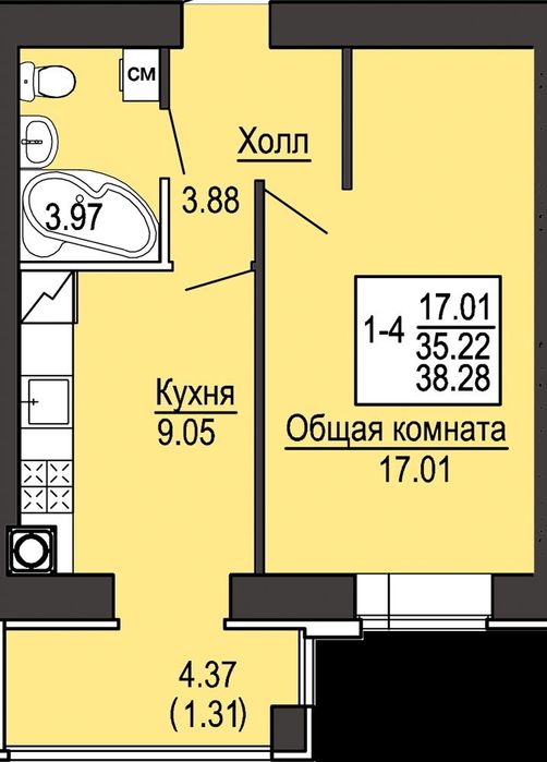 Квартира на біля метро Іподром в Києві, ID 259979, фото №3