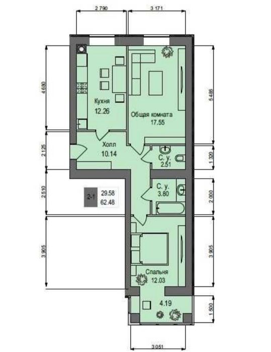 Квартира на біля метро Академмістечко в Києві, ID 259982, фото №3