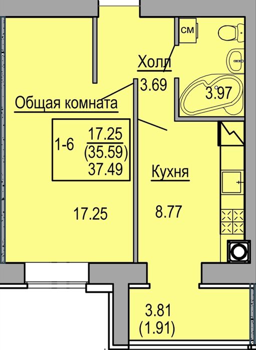 Квартира на Соборна 126/2 в Києві, ID 259785, фото №8