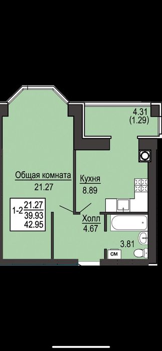 Квартира на ЖК Уютный квартал в Києві, ID 259569, фото №4