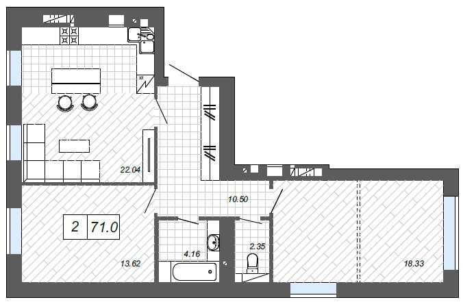 Квартира на ЖК Нові Метри в Києві, ID 243600, фото №8