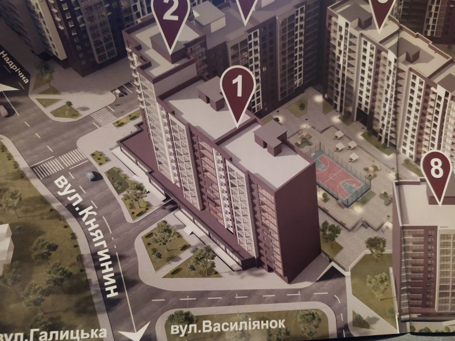 Квартира на ЖК "Княгинин" в Івано-Франківську, ID 203225, фото №1