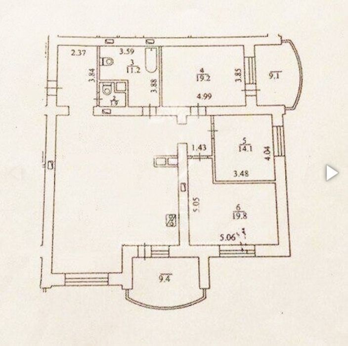Квартира на вул. Героїв Сталінграда, 6к1 в Києві, ID 182413, фото №7