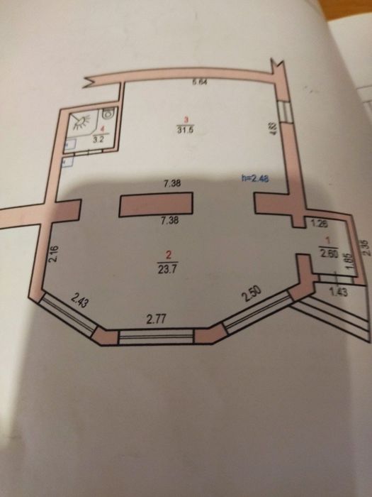 Квартира на вул. Зарічанська в Хмельницькому, ID 256455, фото №10