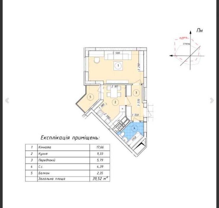 Квартира на вул. Європейська, 8В в Києві, ID 306942, фото №2