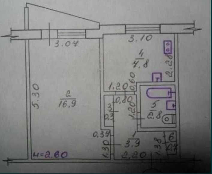 Квартира на возле метро Героев труда в Харкові, ID 170328, фото №14