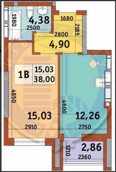 Квартира на біля метро Теремки в Києві, ID 254371, фото №1