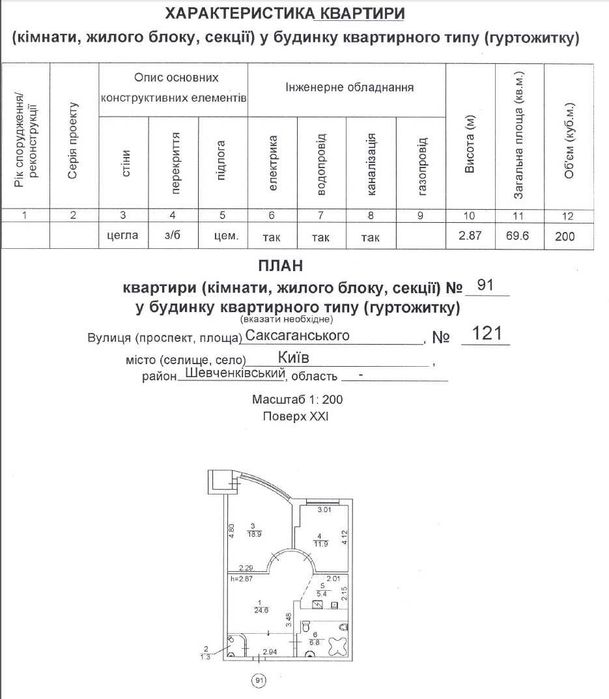 Квартира на вул. Саксаганського, 121 в Києві, ID 162308, фото №15