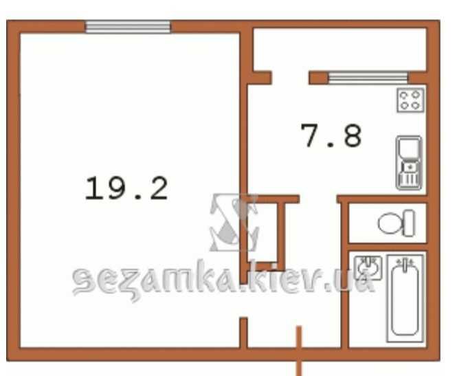 Квартира на вул. Закревського, 63-А в Київ, ID 195362, фото №3