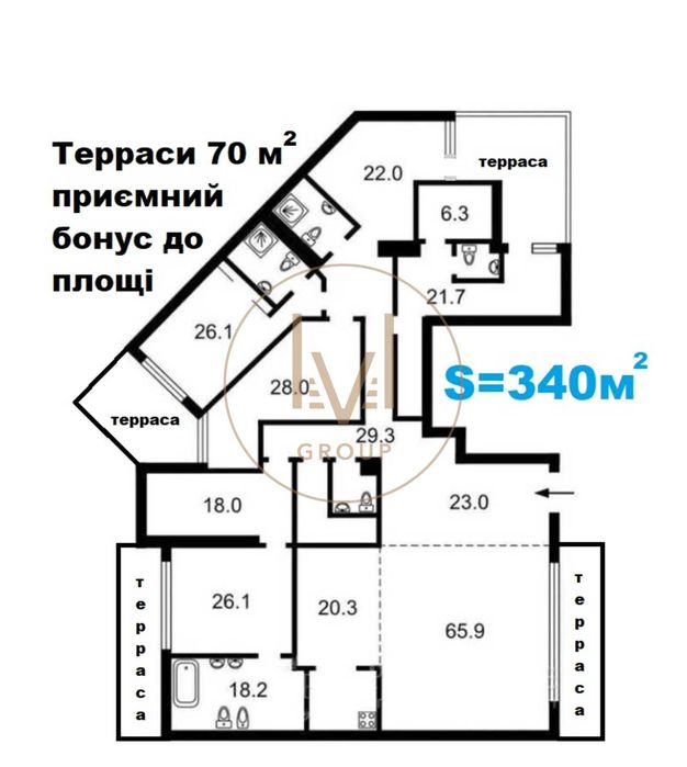 Квартира на вул. Кониського в Києві, ID 202253, фото №2
