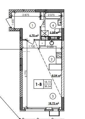 Квартира на вул. Каунаська, 27 в Київ, ID 162578, фото №2