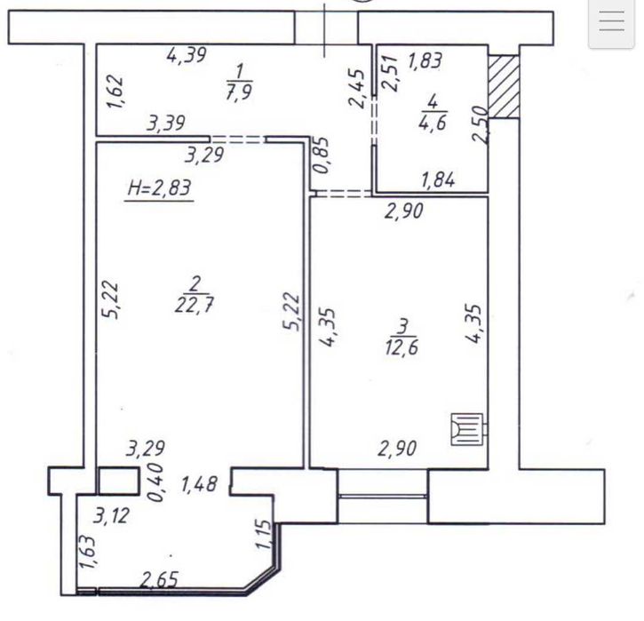 Квартира на ЖК Заречный в Сумах, ID 292276, фото №5