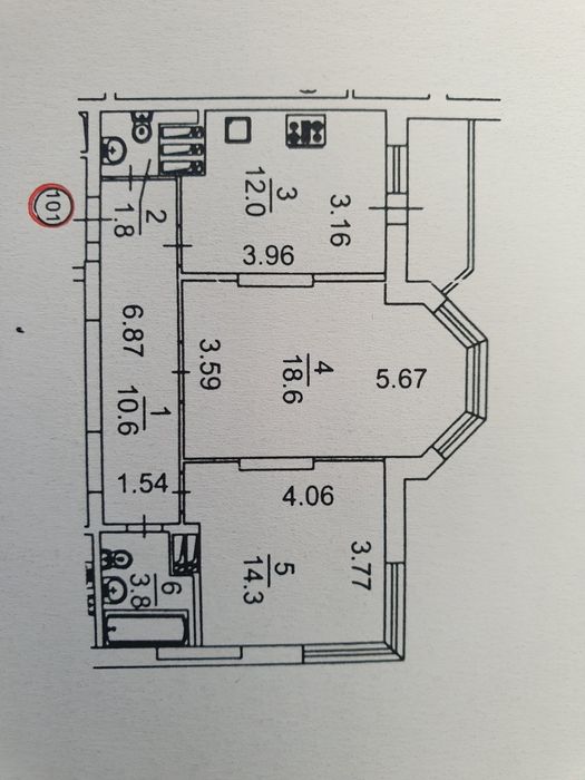 Квартира на вул. Чавдар, 24 в Києві, ID 192068, фото №19