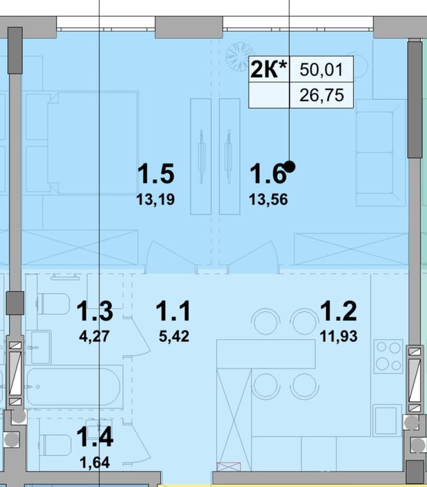 Квартира на бул. Лесі Українки, 30 в Києві, ID 221059, фото №6