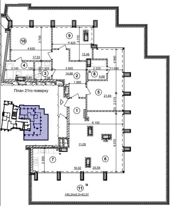 Квартира на Crystal Park Tower в Києві, ID 268177, фото №6