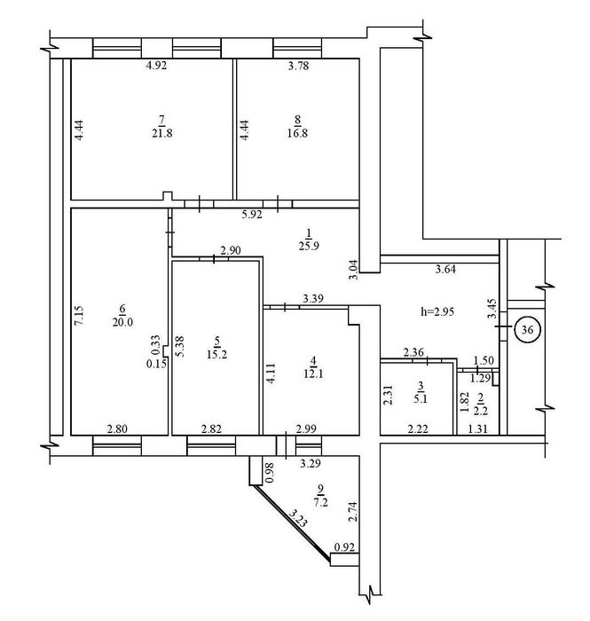 Квартира на вул. Гайок, 224Б в Київ, ID 311797, фото №3