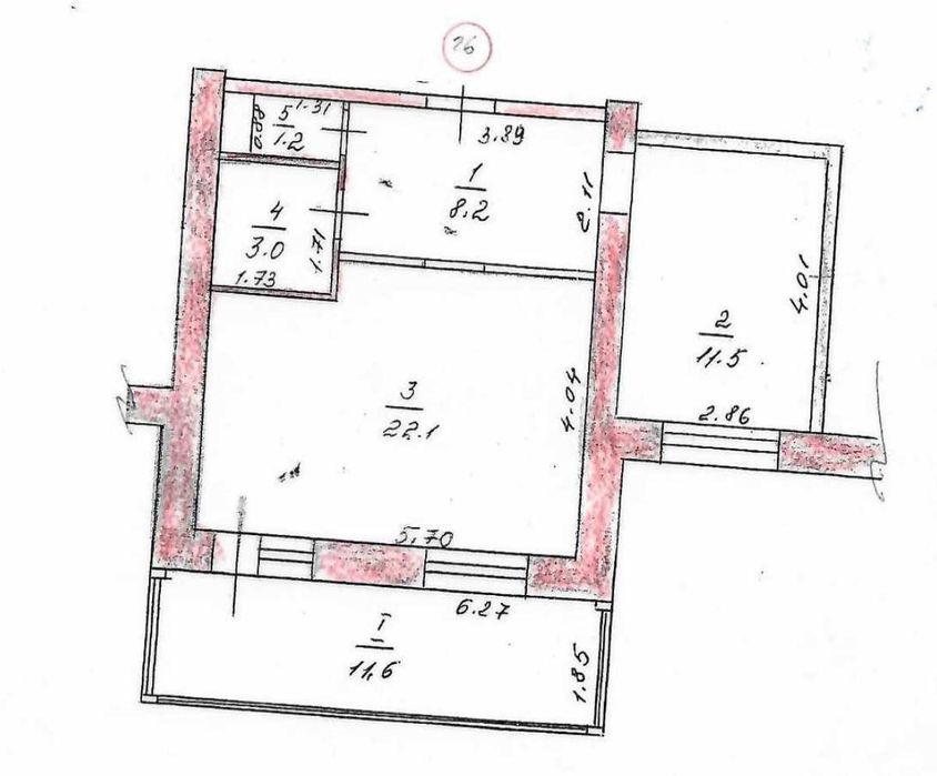 Квартира на вул. Кургузова, 11 в Києві, ID 383278, фото №10