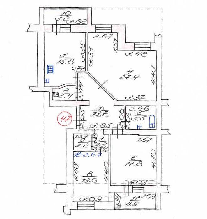 Квартира на вул. Кравчука, 11б в Луцьку, ID 297326, фото №18