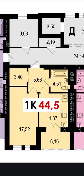 Квартира на Велес Метро в Івано-Франківську, ID 370015, фото №7