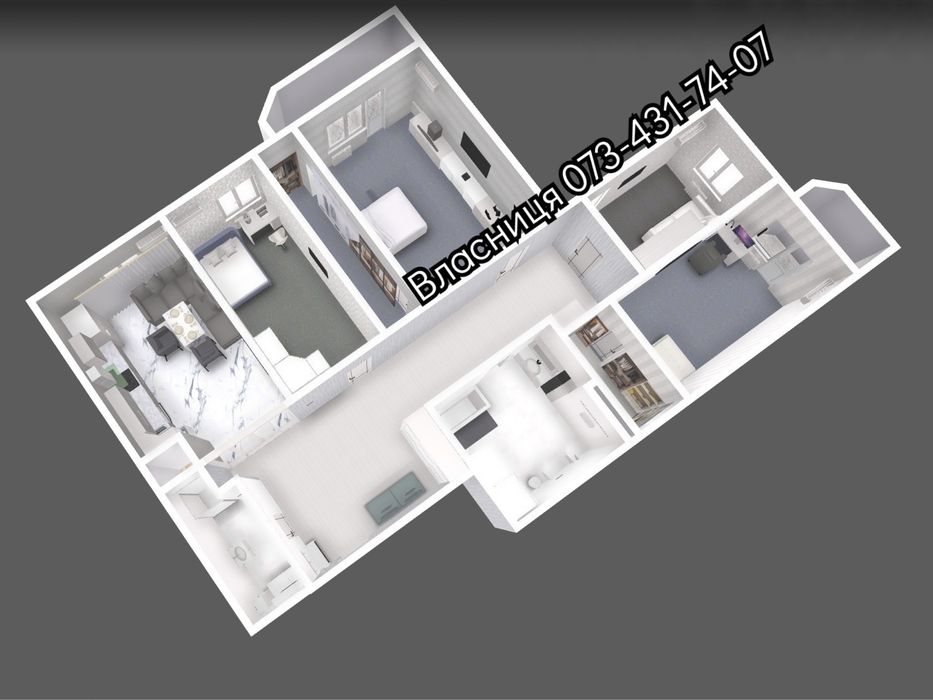 Квартира на вул. 23 Серпня в Харкові, ID 172874, фото №4