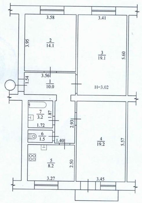 Квартира на Холодногірський в Харків, ID 329281, фото №1