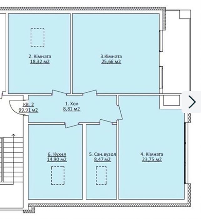 Квартира на бул. Автокразовський, 63 в Кременчук, ID 292618, фото №2