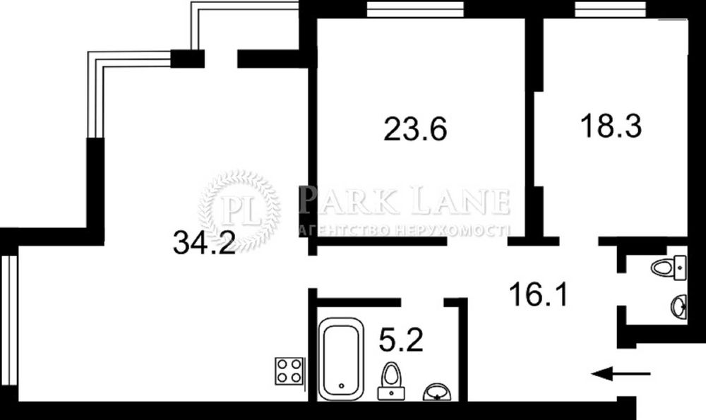 Квартира на вул. Конєва, 10/1 в Києві, ID 166922, фото №8