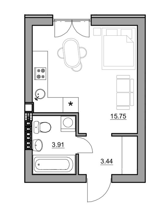 Квартира на ЖК Комфортне містечко в Києві, ID 308918, фото №1