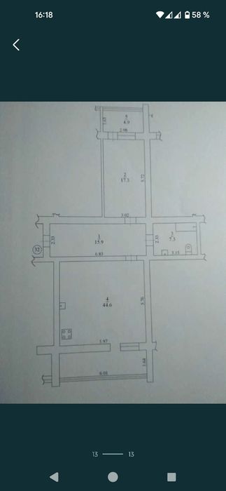Квартира на Комунарський в Запоріжжі, ID 264836, фото №11