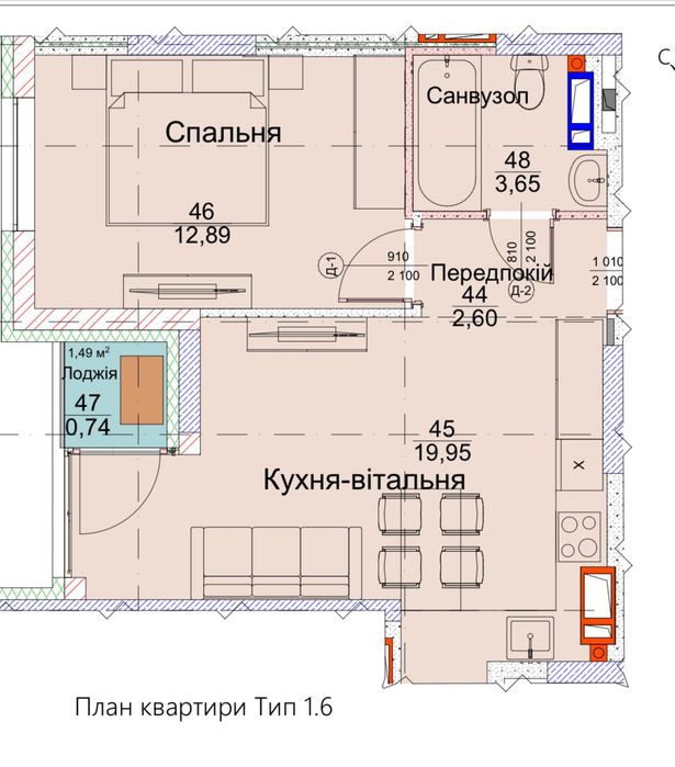 Квартира на вул. Вірменська, 8 в Києві, ID 183491, фото №2