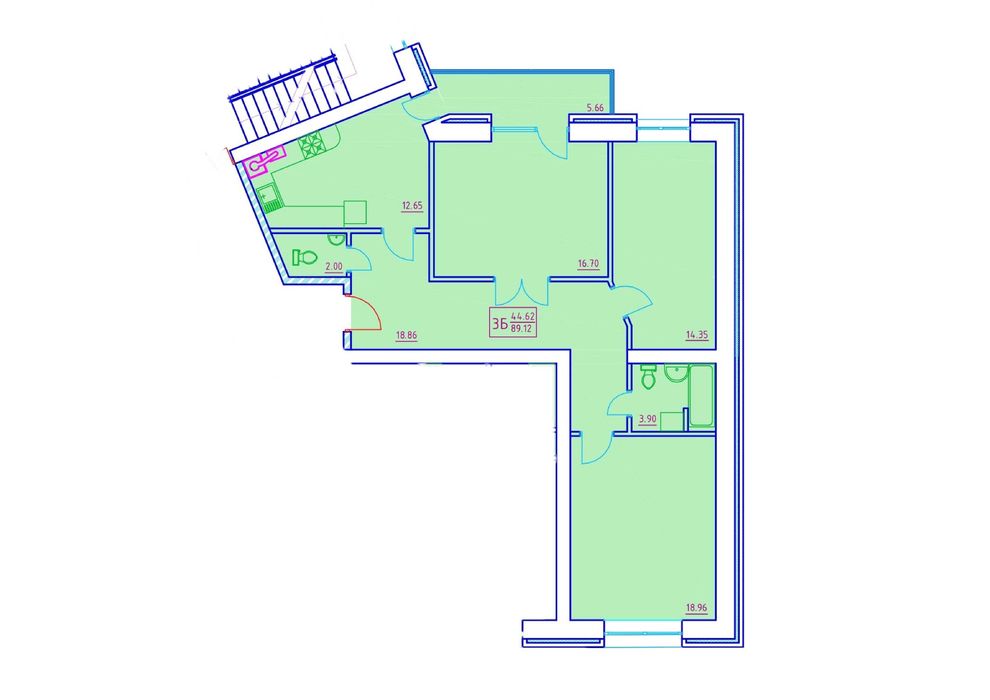 Квартира на вул. Єлецький в Чернігові, ID 268787, фото №3