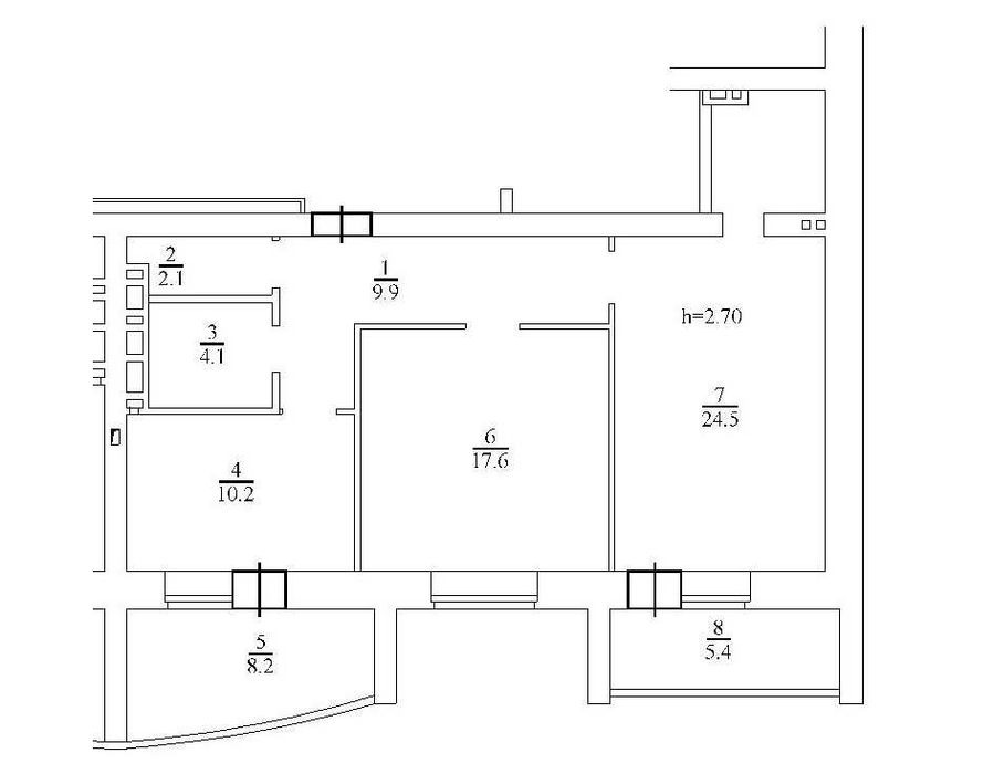 Квартира на вул. Боголюбова, 25 в Києві, ID 259287, фото №2