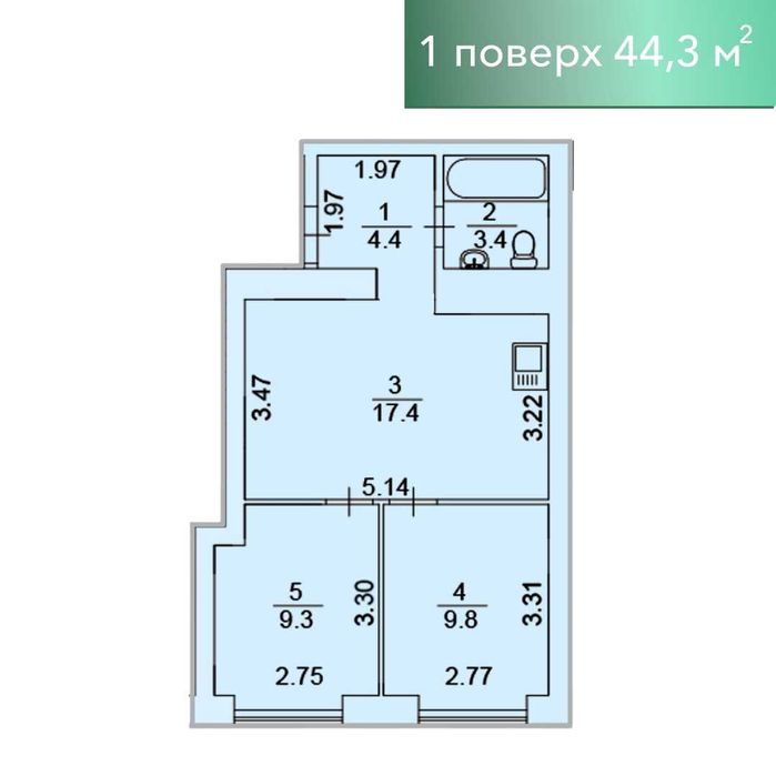 Квартира на біля м. Академмістечко в Києві, ID 267553, фото №11