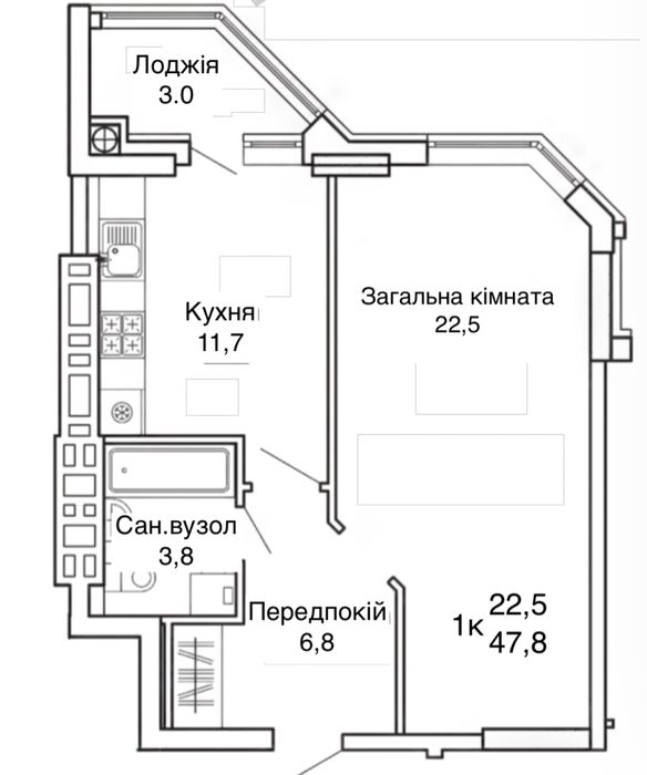 Квартира на ЖК Святопетрівський в Києві, ID 220681, фото №4