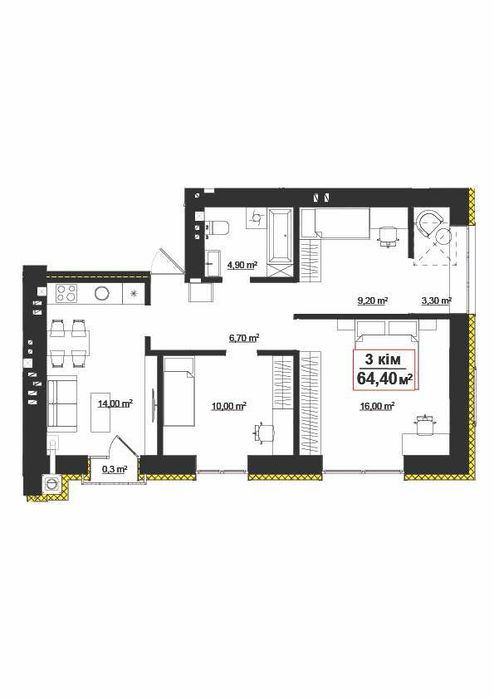 Квартира на ЖК Опришівська Слобода в Івано-Франківську, ID 176419, фото №1