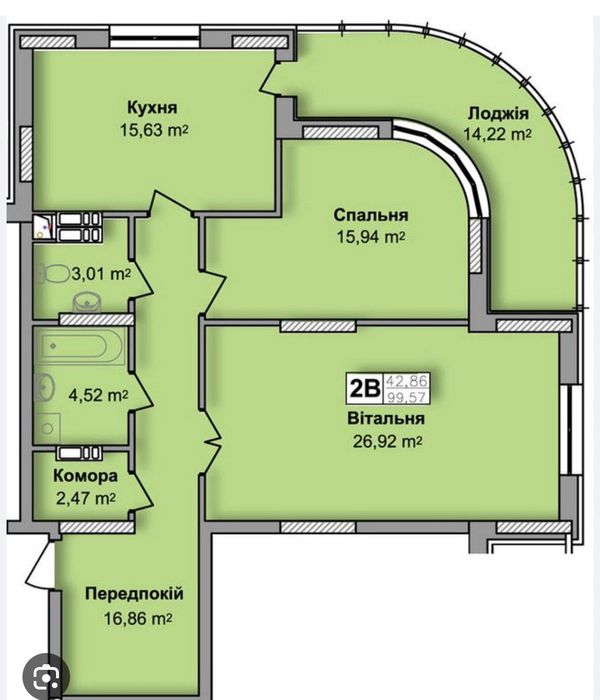 Квартира на вул. Юрія Кондратюка, 5 в Києві, ID 184325, фото №23