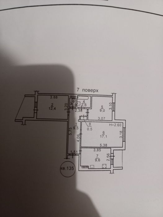 Квартира на Николаевська дорога, 301/2 в Одесі, ID 255042, фото №8