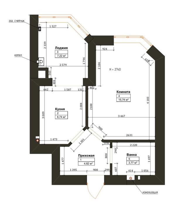 Квартира на вул. Зелёная, 3 в Київ, ID 407130, фото №5