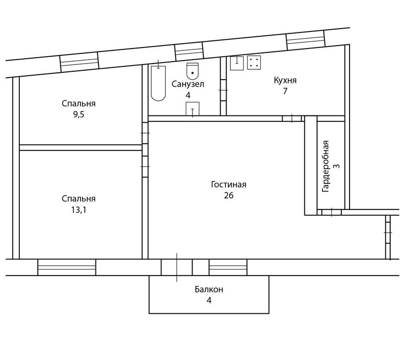Квартира на Полтавський Шлях, 22/5 в Харкові, ID 287451, фото №13
