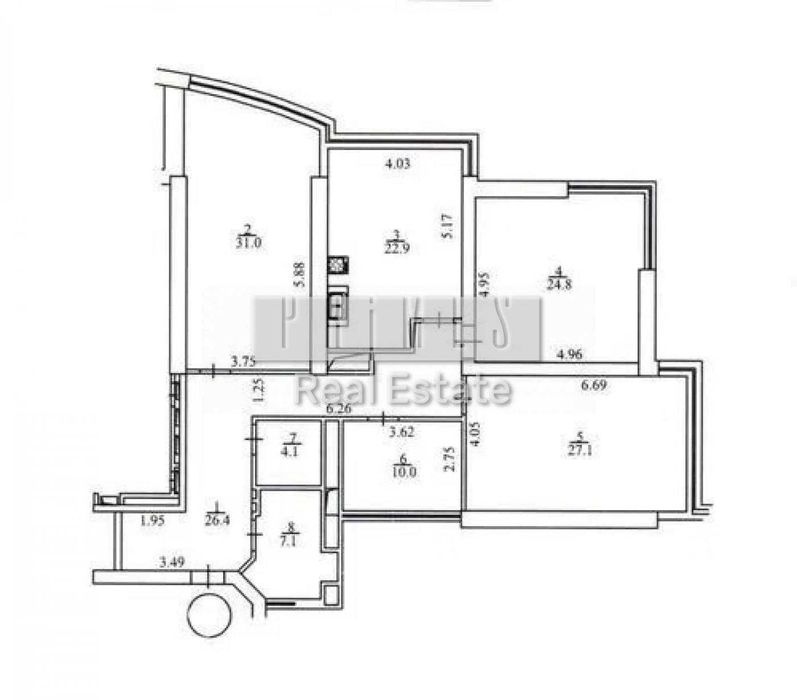 Квартира на Кловський узвіз, 7 в Київ, ID 353203, фото №2