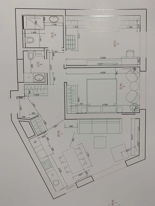 Квартира на ЖК Квартет в Київ, ID 171047, фото №2