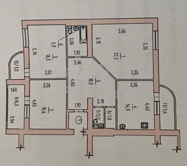 Квартира на вул. Садова в Миколаєві, ID 217400, фото №8