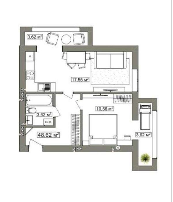 Квартира на вул. Сінна, 32 в Черкасах, ID 410292, фото №20