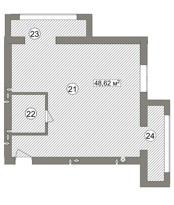 Квартира на вул. Сінна, 32 в Черкасах, ID 410292, фото №21