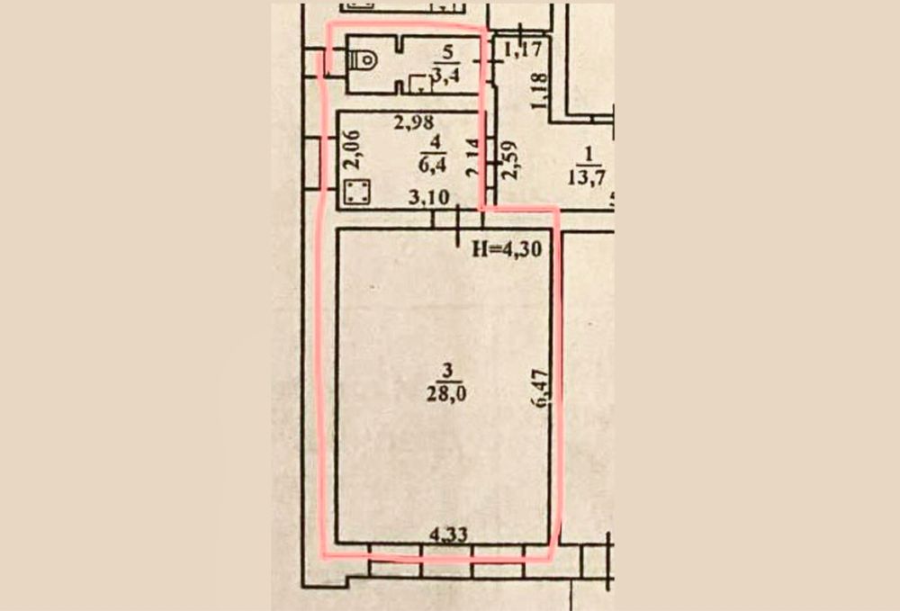 Квартира на біля Дерибасівської в Одесі, ID 188483, фото №9