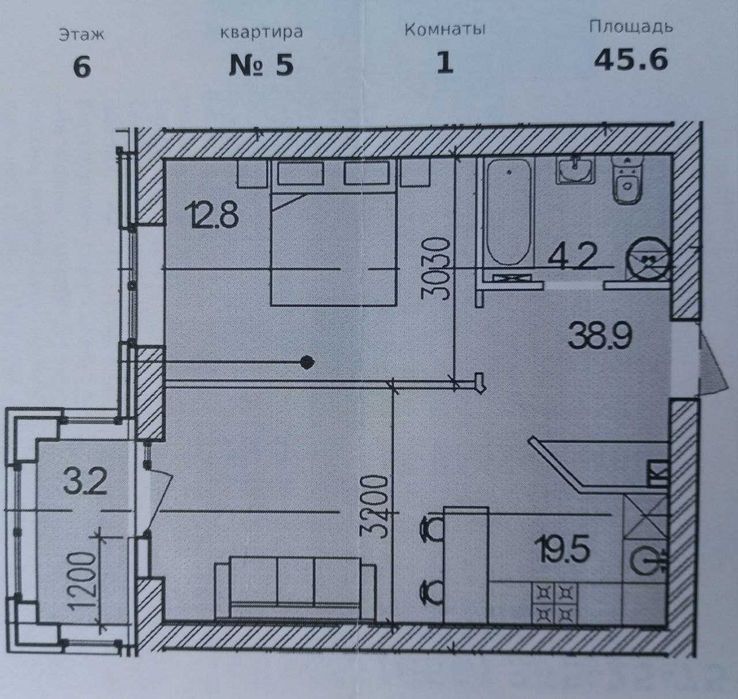 Квартира на просп. Слобожанський, 83а в Дніпро, ID 175661, фото №5