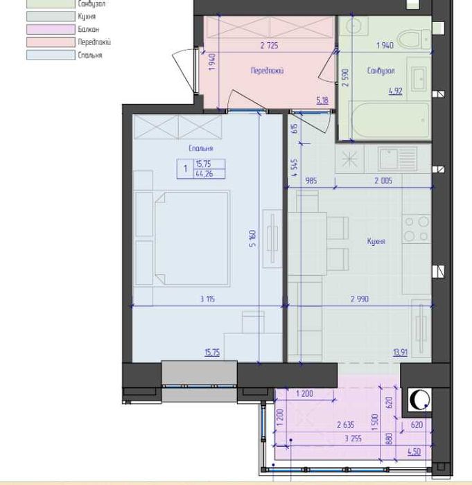 Квартира на ЖК Атлант в Луцьк, ID 223038, фото №1